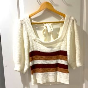 Adorable! MINKPINK - Short Sleeve Sweater Top NWT Size M